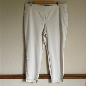 Lafayette 148 New York Manhattan Light Cream Chinos Size 14